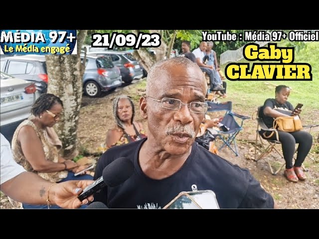 Gaby CLAVIER répond aux questions de la presse / Après la CONFÉRENCE DE PRESSE de L'UTS-UGTG.