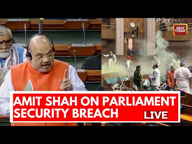 Amit Shah LIVE: Amit Shah Speaks On Lok Sabha Security Breach, Nijjar Killing & INDIA Alliance