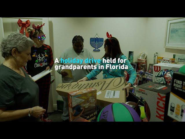 A holiday drive held for grandparents in Florida