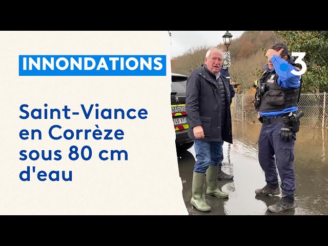 Crues et pluies : les images impressionnantes de la commune de Saint-Viance en Corrèze