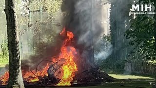 Un avion s'est écrasé dans mon jardin