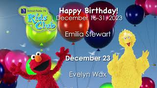 December 16-31, 2023 Birthday Buddies  PBS Kids