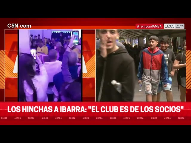 Los HINCHAS de BOCA, a IBARRA: "El CLUB es de los SOCIOS"