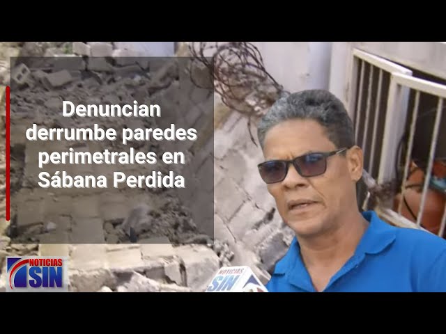Denuncian derrumbe paredes perimetrales en Sábana Perdida