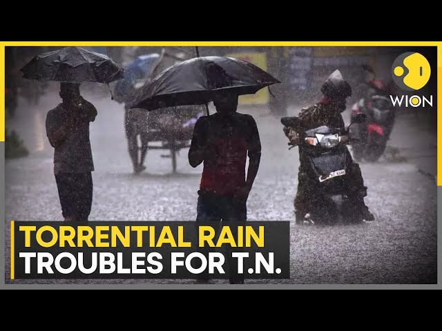 Torrential rains trouble for Tamil Nadu as southern districts get hit by cyclonic circulation | WION
