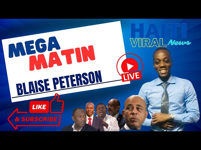 Mega Matin Live 15 Decembre 2023 Sou Radio Mega avec Blaise Peterson
