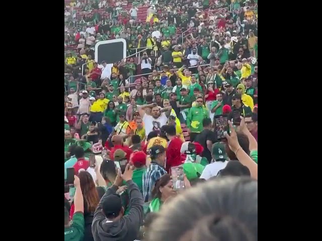 Hasta con cuchillos se habrían enfrentado hinchas colombianos en estadio de EE.UU. #shorts