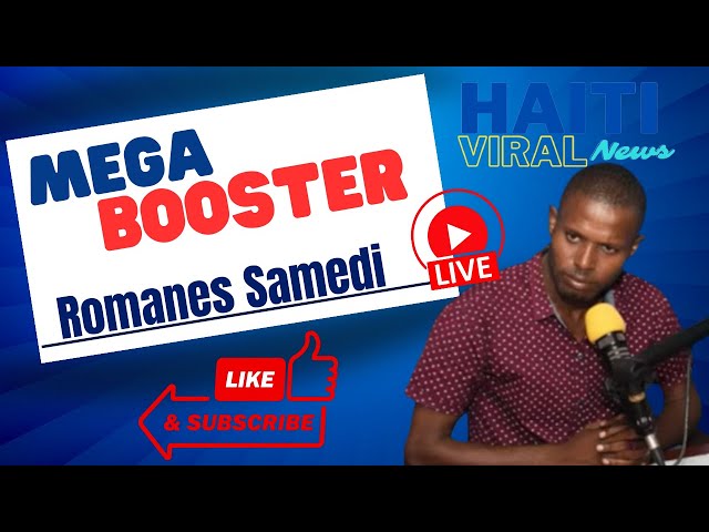 Live: Mega Booster en Direct 15 Decembre 2023 sou Radio Mega avec Romanes Samedi & Prof. Leonida