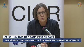 ⁣CRISE HUMANITAIRE DANS L'EST DU PAYS- La présidente du CICR appelle à la mobilisation des resso