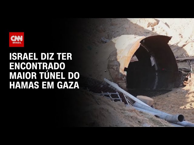 ⁣Israel diz ter encontrado maior túnel do Hamas em Gaza | AGORA CNN