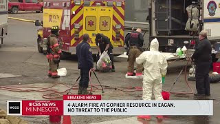 Crews battle fire at battery recycling plant in Eagan