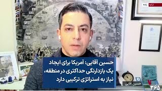 حسین آقایی: آمریکا برای ایجاد یک بازدارنگی حداکثری در منطقه، نیاز به استراتژی ترکیبی دارد