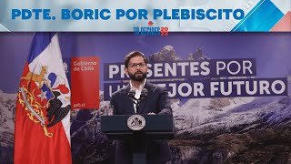 Presidente Boric se refiere al resultado del Plebiscito Constitucional 2023