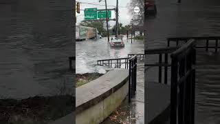 Cars seen floating in street as South Carolina hit hard by flooding rains