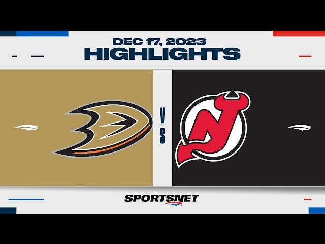 NHL Highlights | Ducks vs. Devils - December 17, 2023