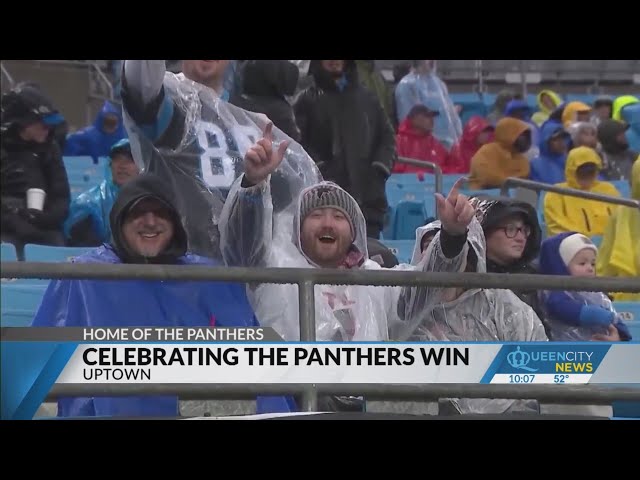 Fans brave rainy weather to see Panthers' second win