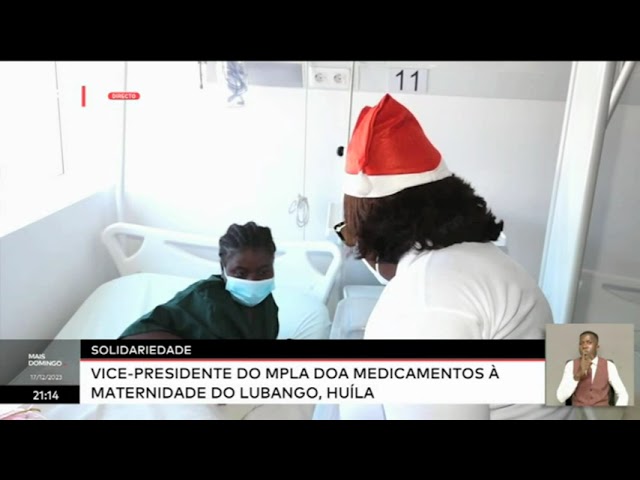 Solidariedade - Vice-Presidente do MPLA doa medicamentos à maternidade do Lubango, Huíla