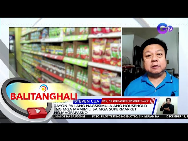Phl Amalgamated Supermarket Assoc.: Stable ang supply ng noche buena items | BT