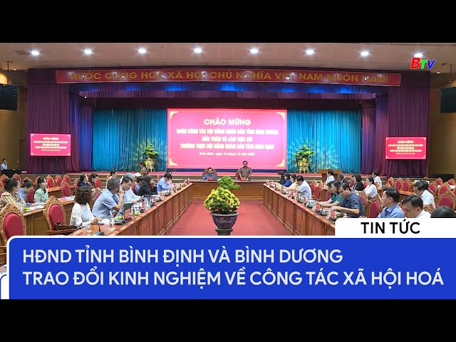 HĐND tỉnh Bình Định và Bình Dương trao đổi kinh nghiệm về công tác xã hội hoá