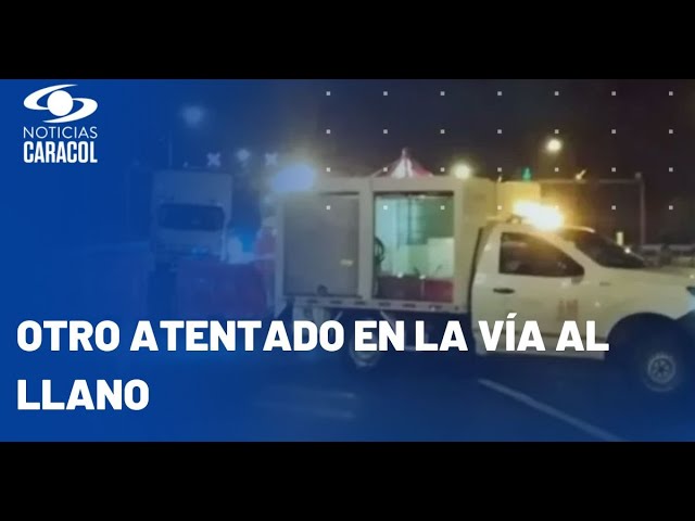 Segundo atentado en una semana: explosión cerca del peaje Pipiral causó cierre en vía al Llano