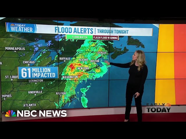 Rain, snow and high winds to impact millions in the mid-Atlantic and Northeast