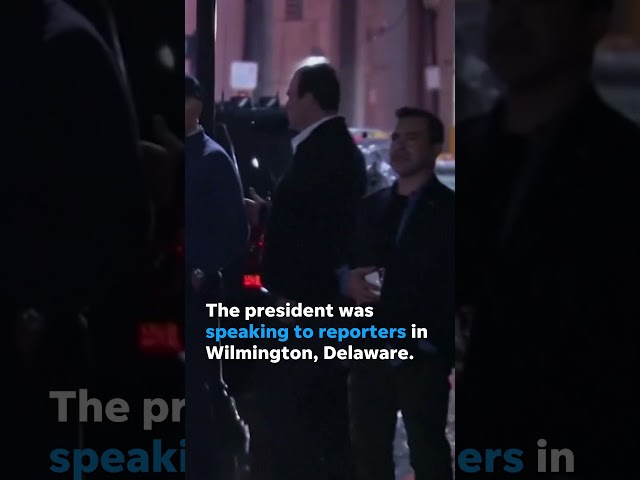 Watch: The moment President Biden hears car hit security SUV #Shorts