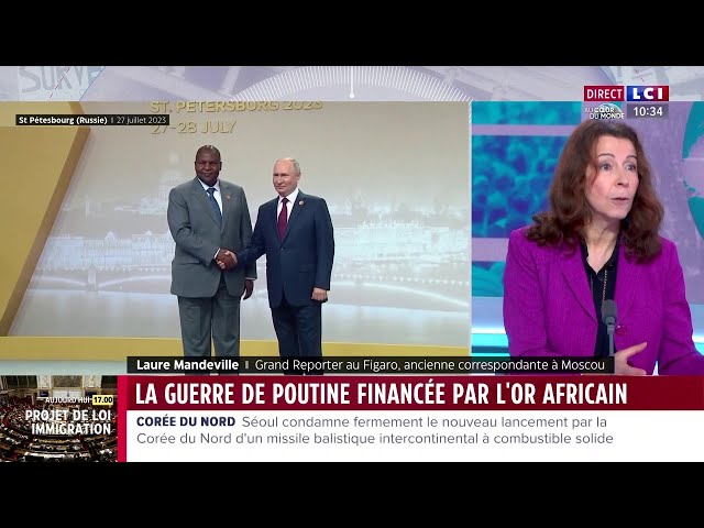 La guerre de Poutine financée par l'or africain