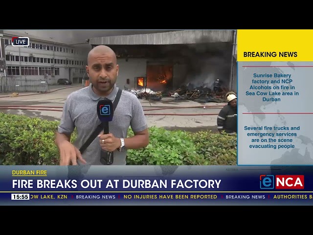 Fire breaks out at Durban factory