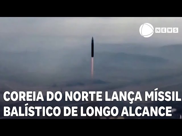 ⁣Coreia do Norte lança míssil com potencial para atingir o território dos EUA