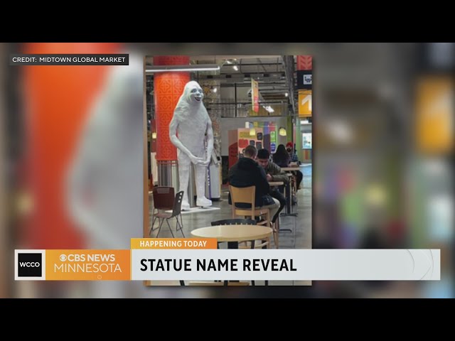 Snow creature at Midtown Global Market to be officially named Monday