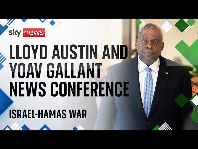 US Secretary of Defence Lloyd Austin and Yoav Gallant hold news conference