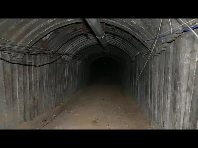 Inside a Hamas tunnel in the Gaza Strip