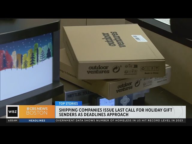 Shipping companies issue last call for holiday gift senders