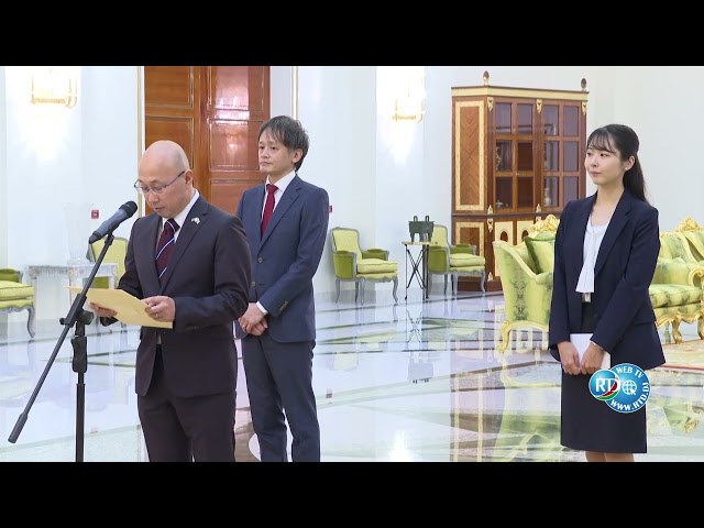 Le président de la république a reçu la lettre de créance de l’ambassadeur du Japon
