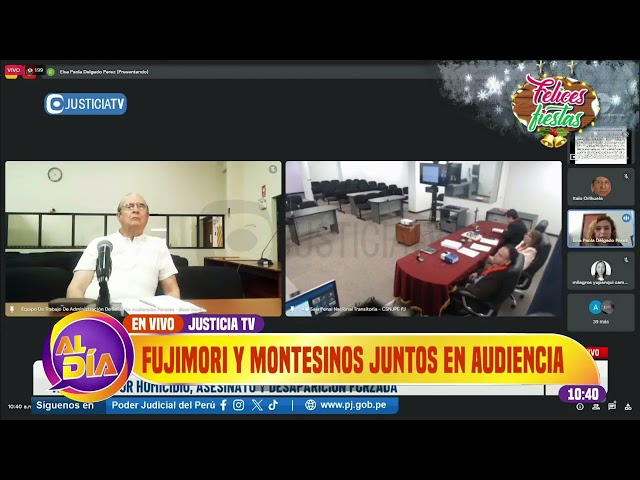 Alberto Fujimori y Vladimiro Montesinos reunidos en juicio oral por caso Pativilca