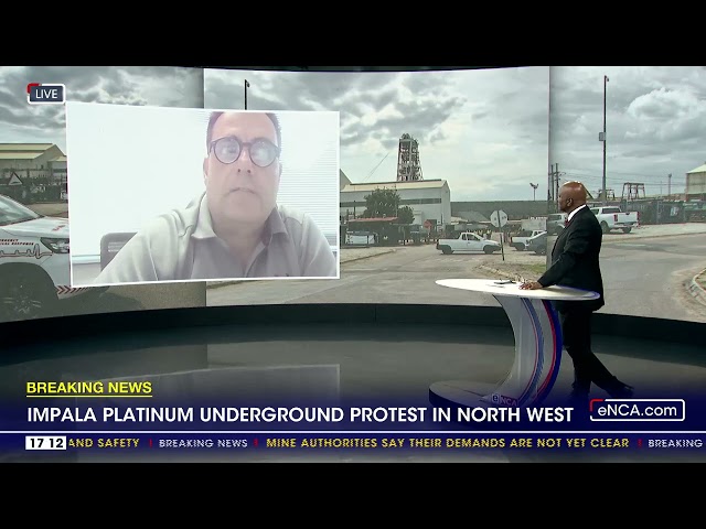 Impala Platinum underground protest in North West