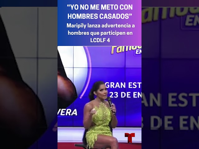 Maripily lanza advertencia a hombres casados que participen en La Casa de los Famosos