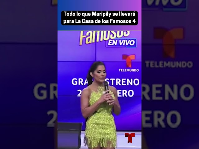 Maripily cuenta todo lo que se llevará para La Casa de los Famosos 4