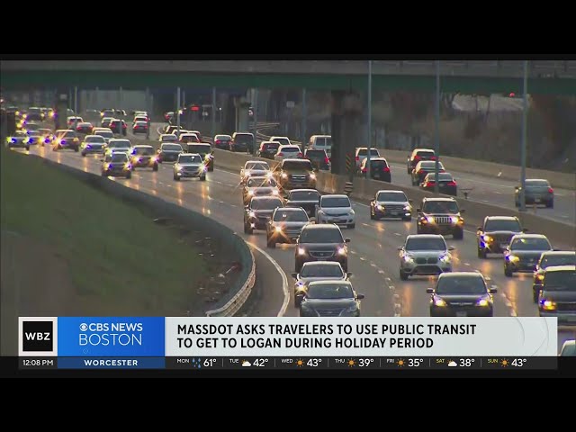 MassDOT urges travelers to use public transit to Logan during holidays