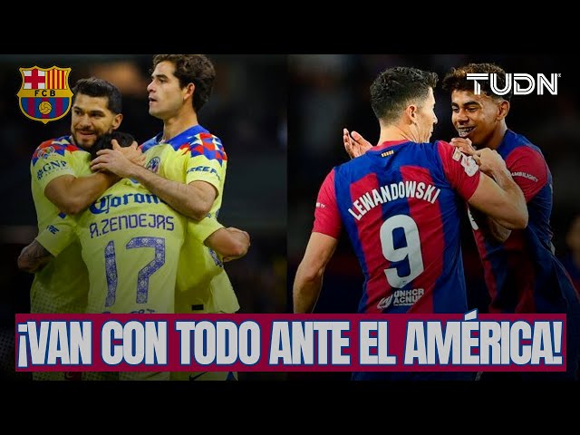 ¡BARCELONA ENFRENTARÁ AL AMÉRICA CON TODAS SUS FIGURAS! | TUDN