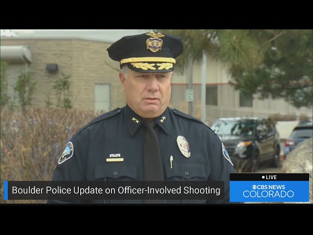 Authorities in Boulder provide update on officer-involved shooting