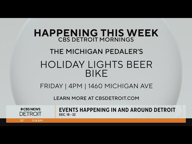 What's happening in and around Detroit the week of Dec. 18