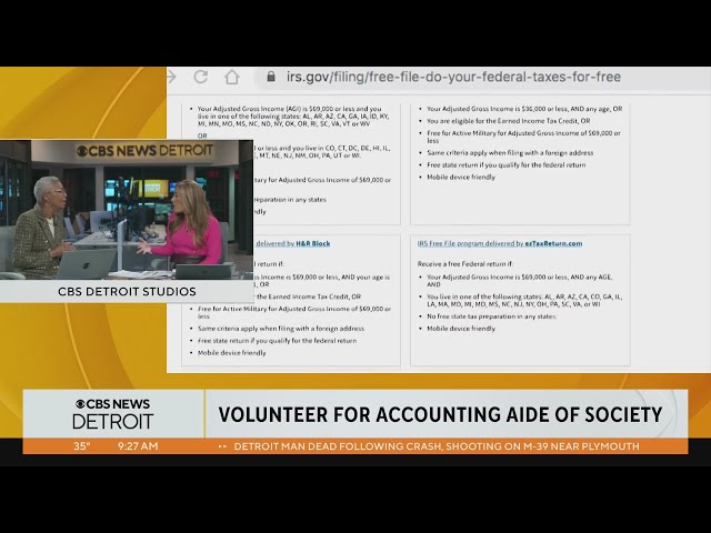 Volunteers needed for the Accounting Aide Society