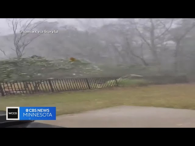 Intense storm causing weather misery along entire East Coast