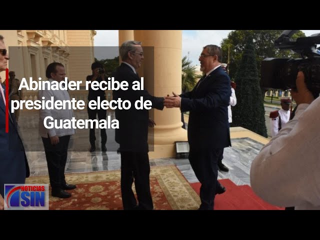 Abinader recibe al presidente electo de Guatemala