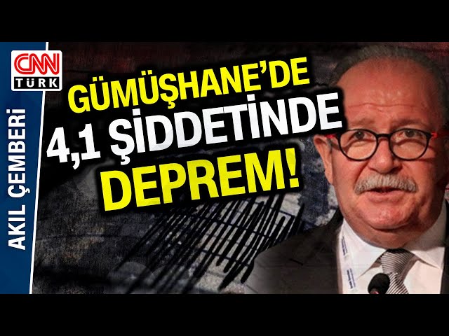 Gümüşhane'de 4,1 Şiddetinde Deprem! Deprem Uzmanı Şükrü Ersoy'dan Depreme Dair İlk Değerle