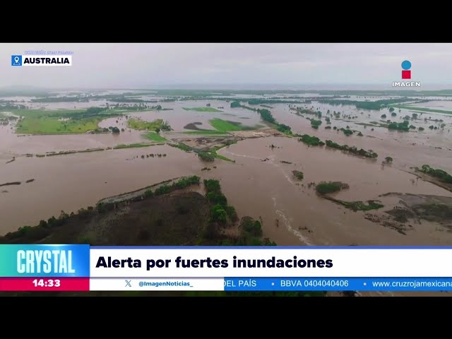 Alertan por fuertes inundaciones en Australia