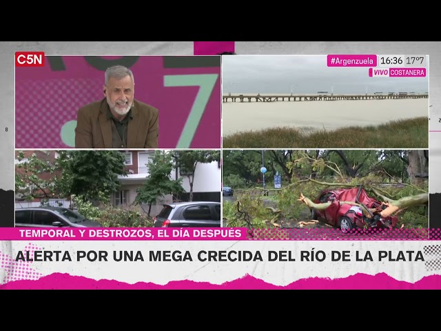 ALERTA por importante crecida del RÍO DE LA PLATA