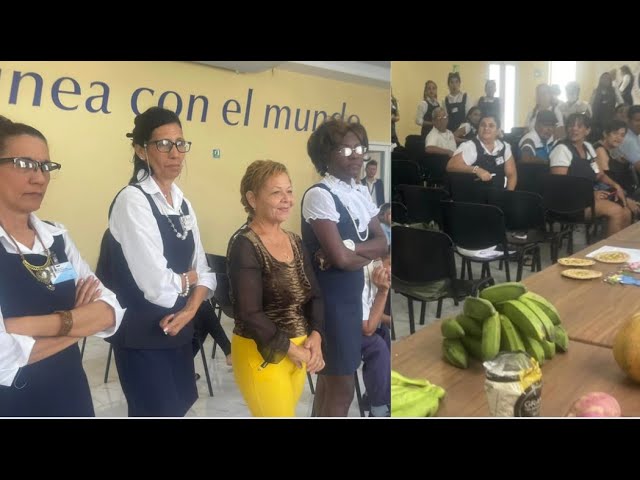 Los mejores trabajadores de ETECSA en Granma son premiados con plátanos, calabazas y boniatos