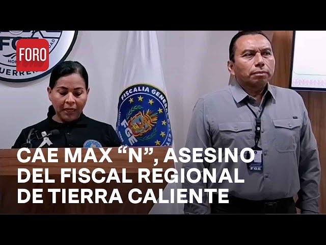 Detienen a Max "N", autor material del homicidio de Fiscal Regional de Tierra Caliente